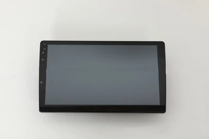 10.1 inch Android car head unit with touchscreen display showing GPS navigation interface
