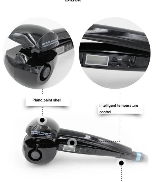Ceramic pear flower perm hair styling tool with adjustable settings