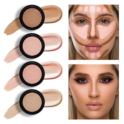 Waterproof sweat-proof concealer pen in 12g tube with four shade options including cool ivory and almond