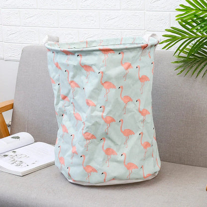 European style cotton linen laundry basket with various designs for home organisation