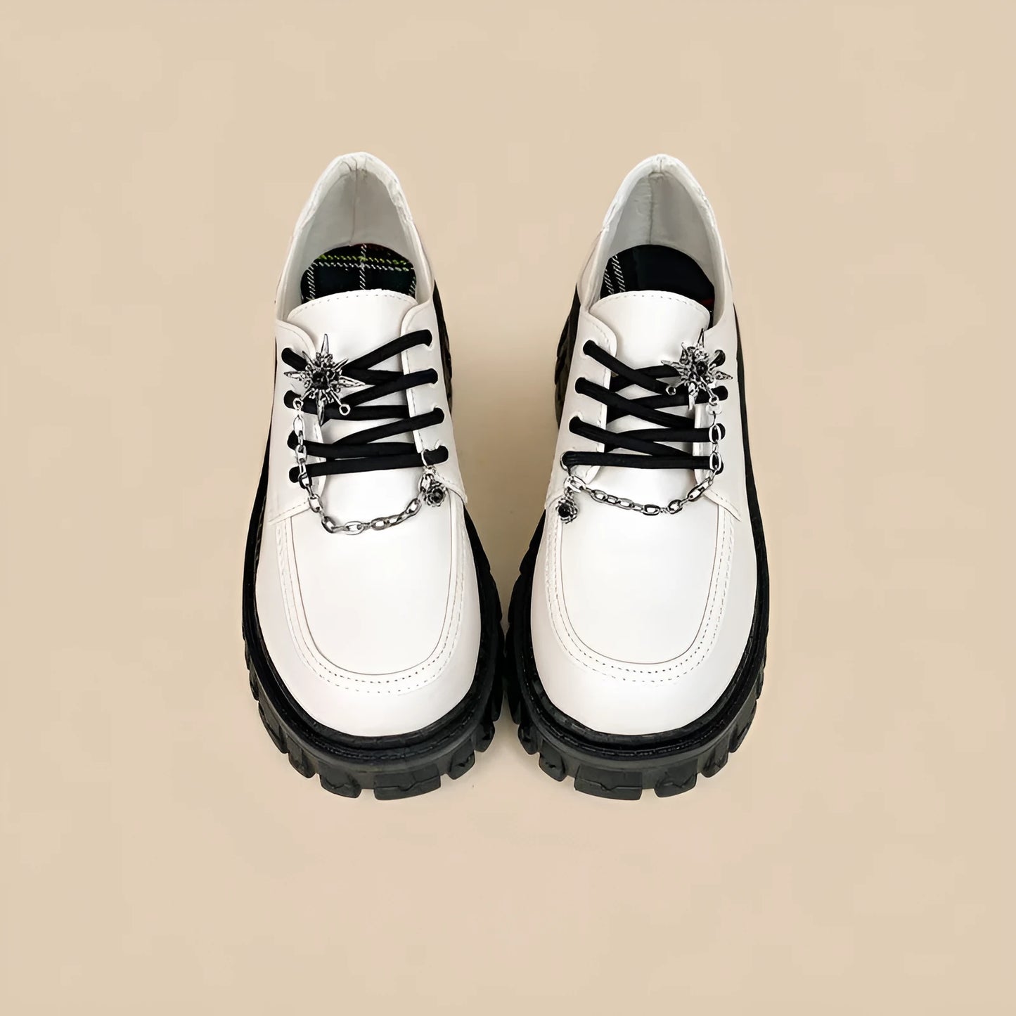 Women's Duke Asterism colour loafers with round toe and cross shoulder strap design