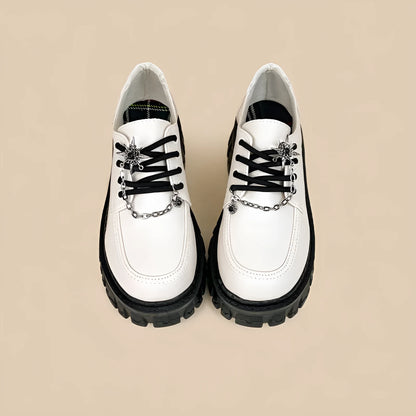 Women's Duke Asterism colour loafers with round toe and cross shoulder strap design