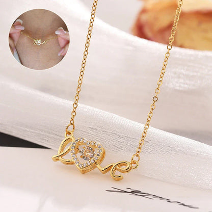 Fashionable titanium steel necklace with a sleek and modern design, a perfect accessory for the stylish woman