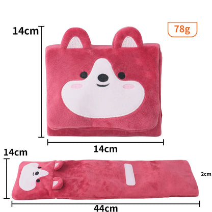 Plush snuffle mat dog toy for sniffing and foraging, available in brown, pink, and white
