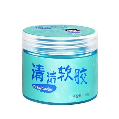 70g bagged and 160g canned soft gel car cleaning tool removing dust from air vents, crystal mud for gaps