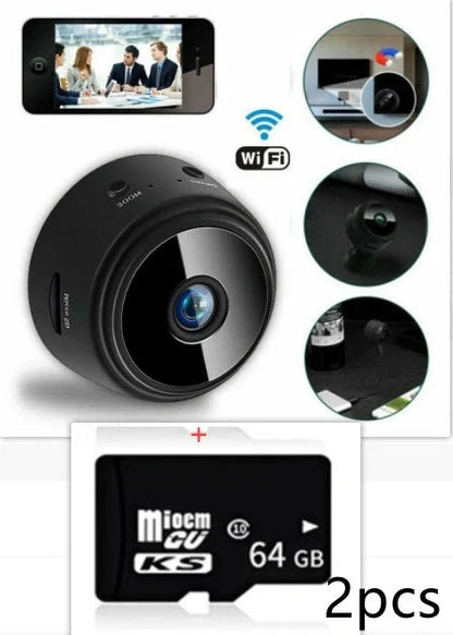 A9 Magnetic Suction Security Camera with HD 1080P and infrared night vision