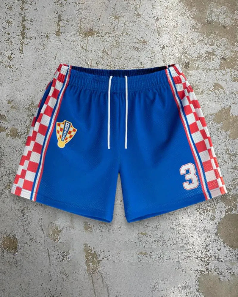 Men's quick-drying beach shorts in milk silk with digital print, loose fit, ten colours, sizes S to 2XL.