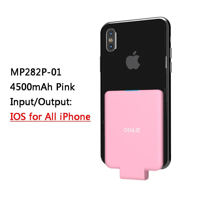 MP282P back clip battery in five colour options showing 90mm x 61mm dimensions