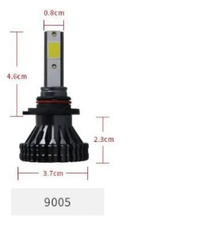 Car LED headlight bulb, 40W 3800lm 6000K, 9V-30V, custom COB lamp beads, single lamp
