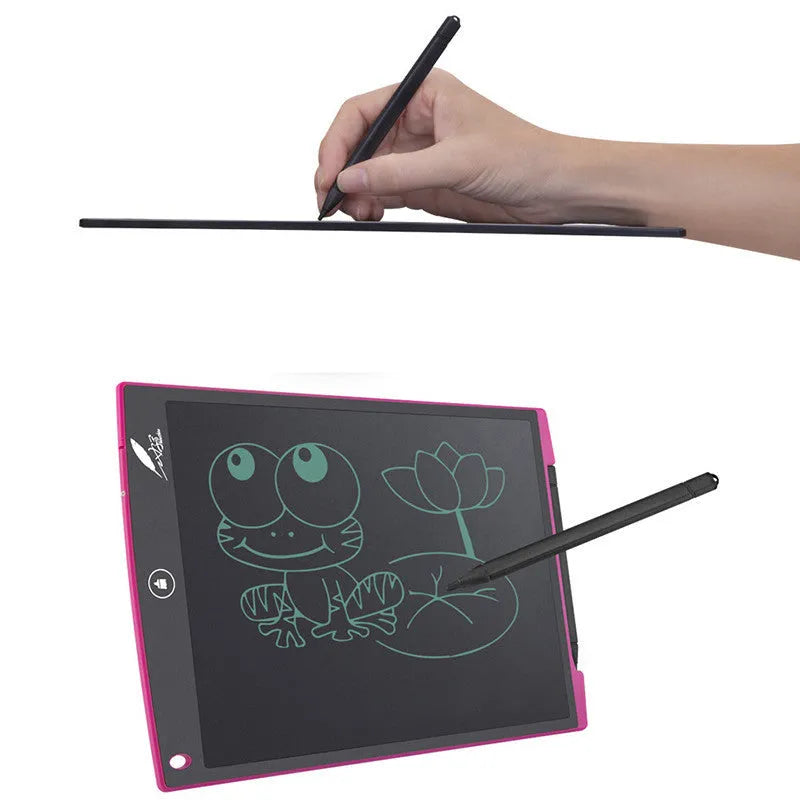 Black plastic stylus pen for tablet, 8.5 inch and 12 inch options, approx 116 x 86 x 4mm, 3g