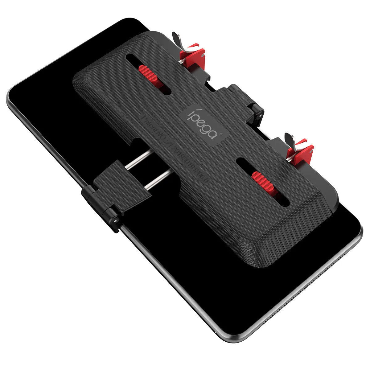Black PG-9137 mobile phone trigger grip controller with adjustable sliding button and telescopic phone clip