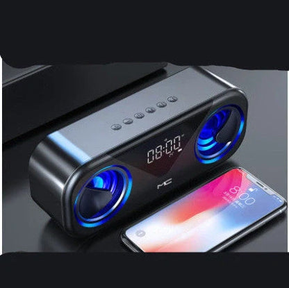 MC H9 Bluetooth Speaker Wireless Alarm Clock with Temperature Display in various colors