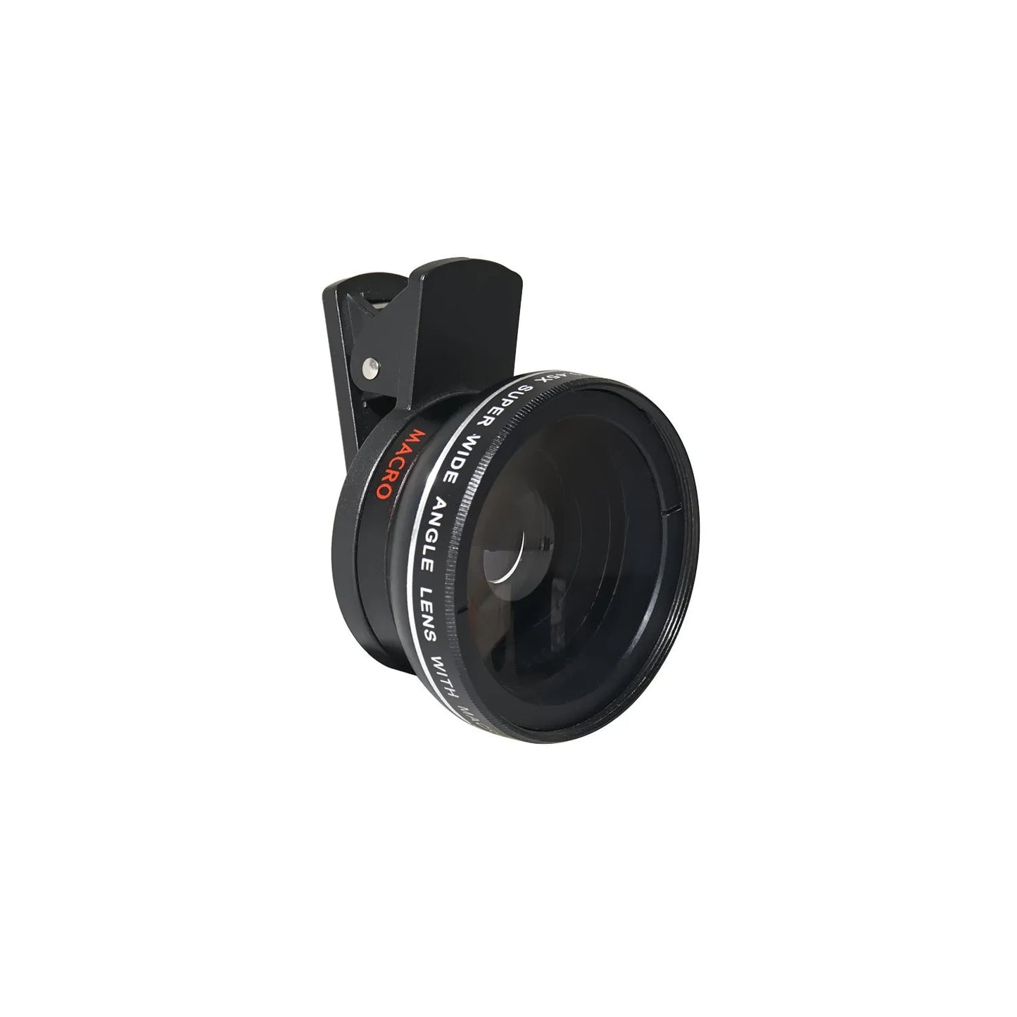 LIEQI See 0.45X wide angle and macro mobile phone camera lens in black, silver, rose gold and champagne gold.