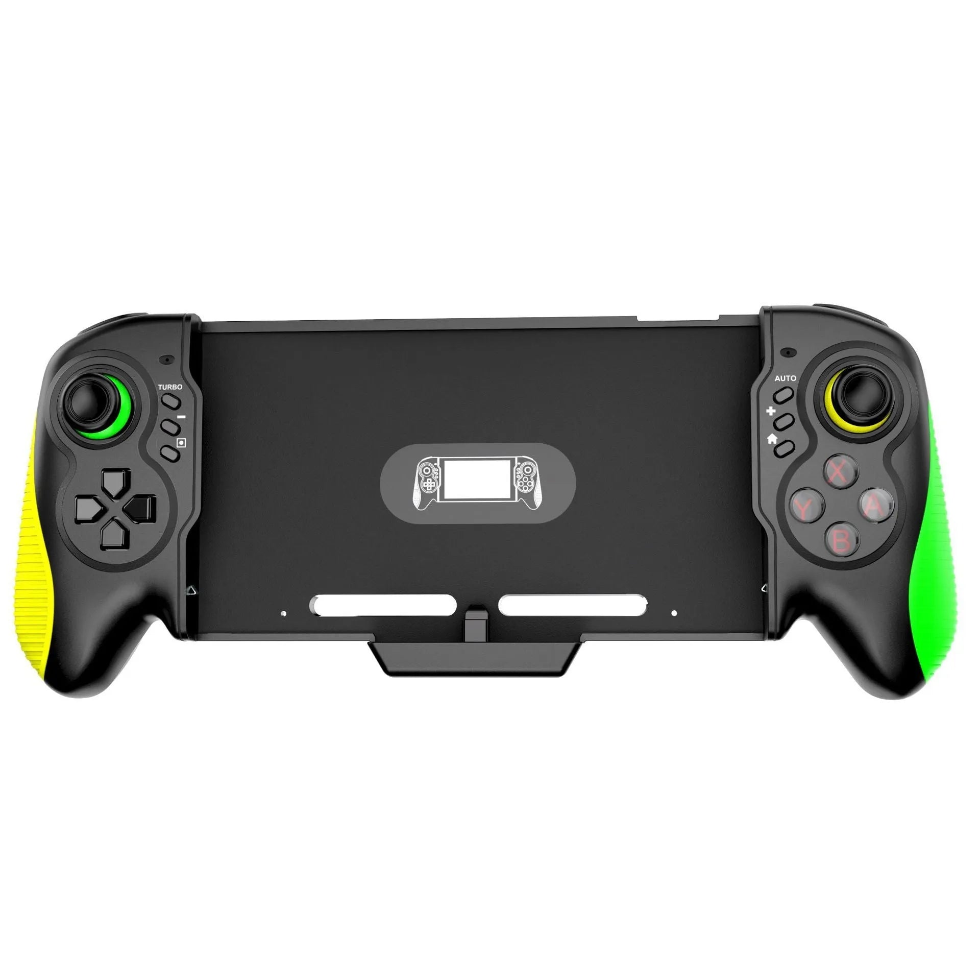 Yellow-green game controller with somatosensory function for Switch and PC gaming