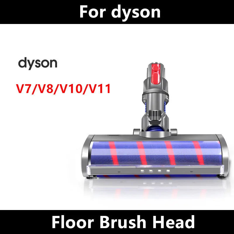 Dyson vacuum replacement soft velvet electric floor brush head measuring 260mm by 110mm