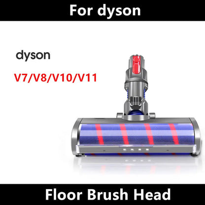 Dyson vacuum replacement soft velvet electric floor brush head measuring 260mm by 110mm