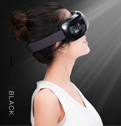 Bluetooth-compatible eye massager with hot compress and kneading functions