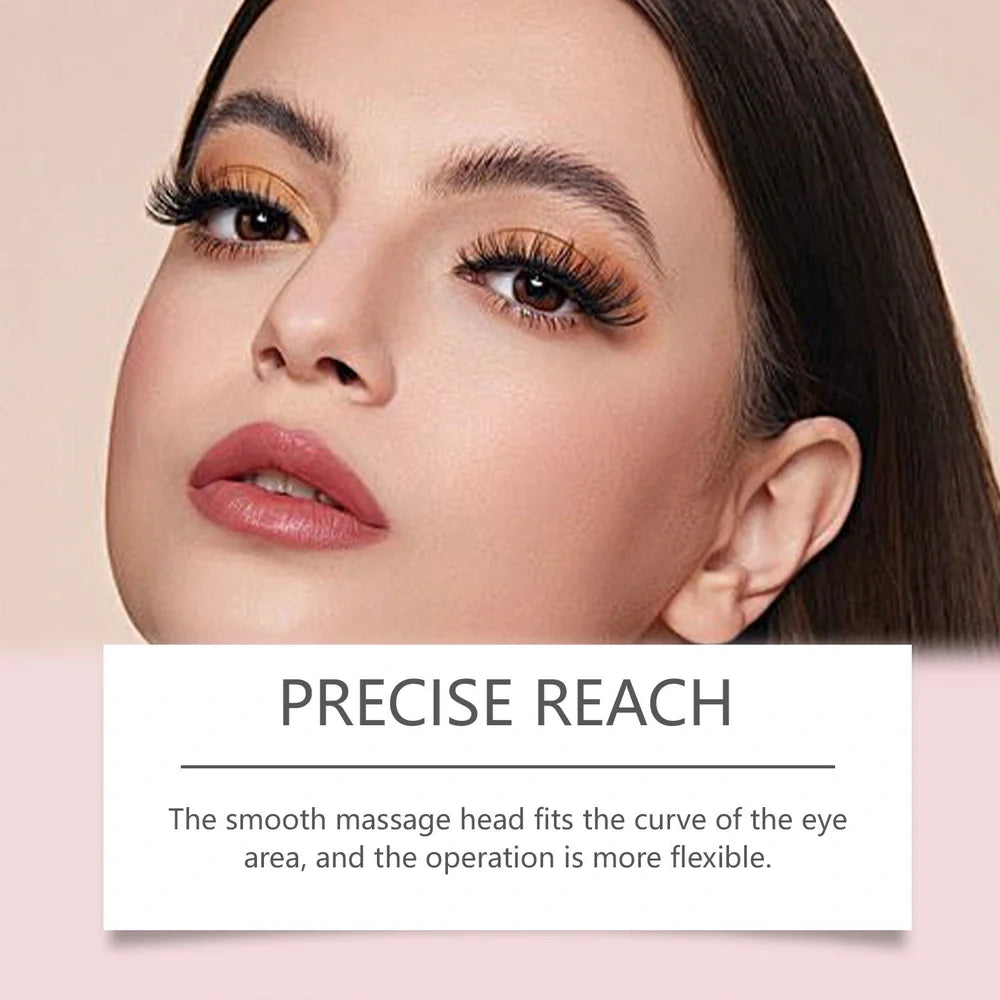 Electric firming eye cream in 7.7x11cm container with massage applicator for eye area treatment