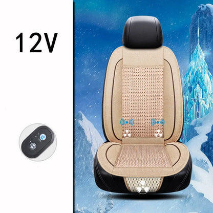 Car ventilation seat cushion with massage function in black colour measuring 60 x 60 cm