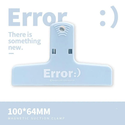 RosyPosy Japanese Wind Cream File magnetic bill clip in Haze Series with plastic magnet alloy construction