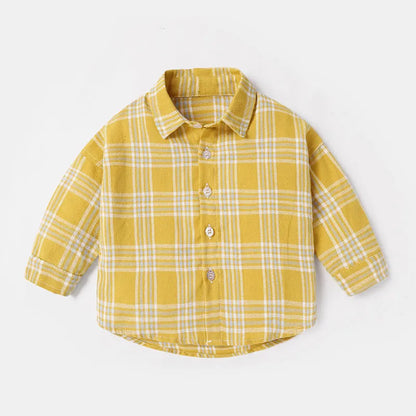 Men's khaki lattice shirt with animal print long sleeves on a hanger