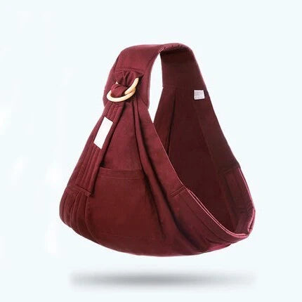 Adjustable baby wrap carrier sling in various colors for comfortable infant carrying