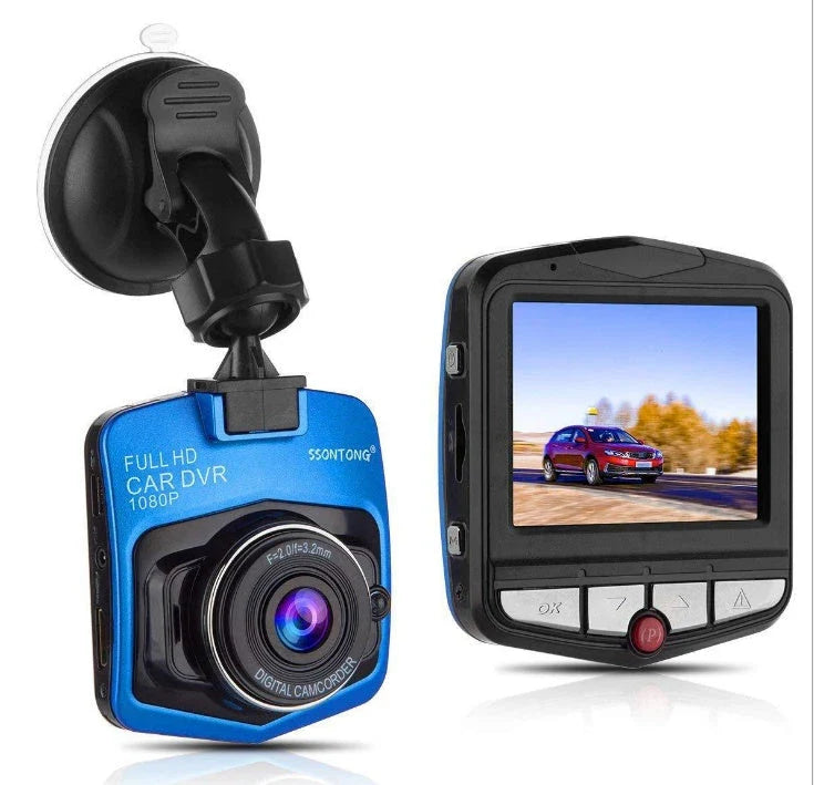 Compact 1080P Dash Cam with Night Vision, G-Sensor, and Wide-Angle Lens
