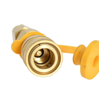 Gold brass 3/8-inch propane tank conversion charging connector