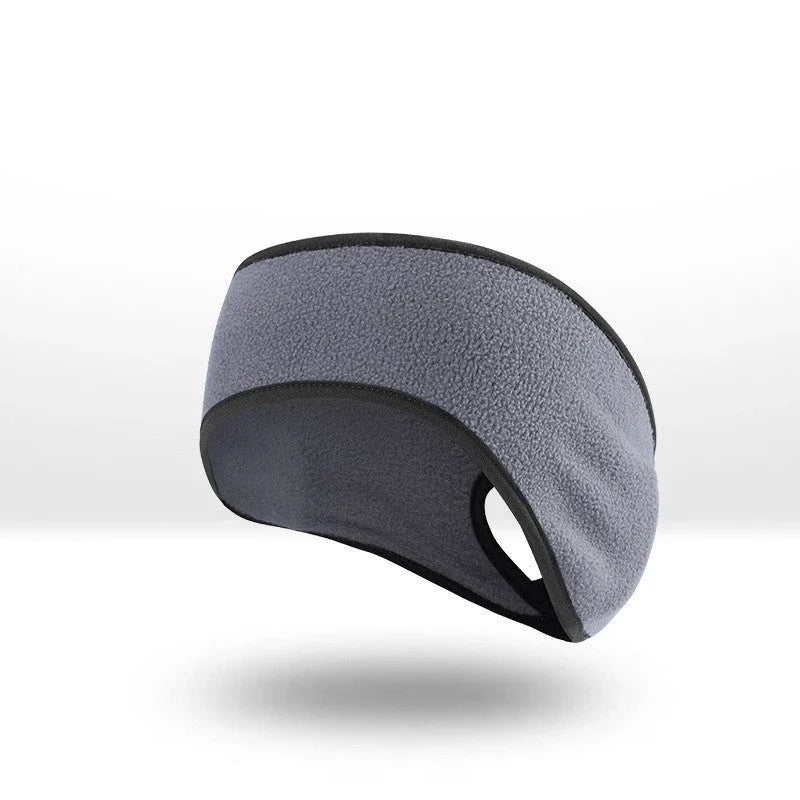 Thermal fleece sports headband with contoured design for full ear coverage, available in multiple colors