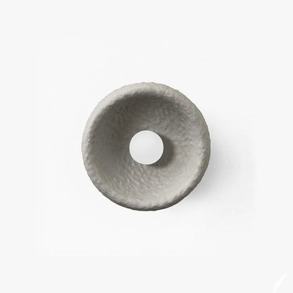 Japanese modern wall lamp with resin shade in three diameter sizes