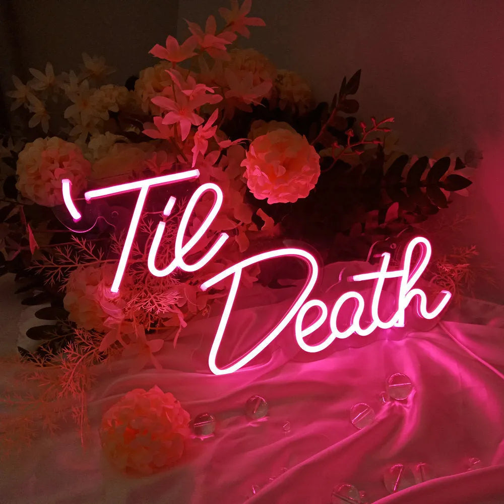 40cm LED neon letter decoration light with acrylic shell and USB cable