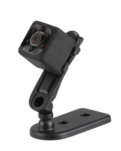 Black 1080P infrared night vision dash cam with USB cable