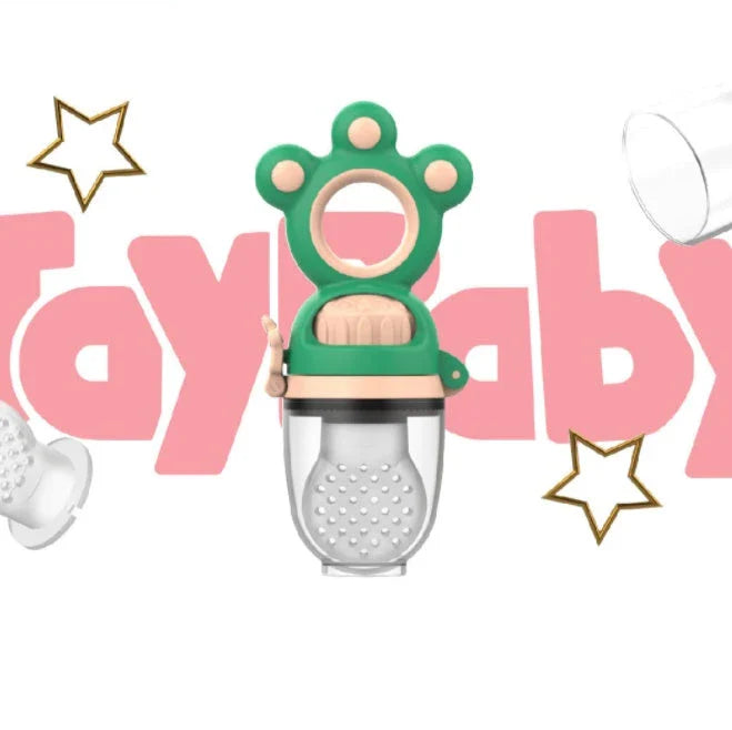 Premium Baby Pacifier Feeder with Densely Covered Mesh for Even Juice Distribution and Soft, Comfortable Silica Gel Material