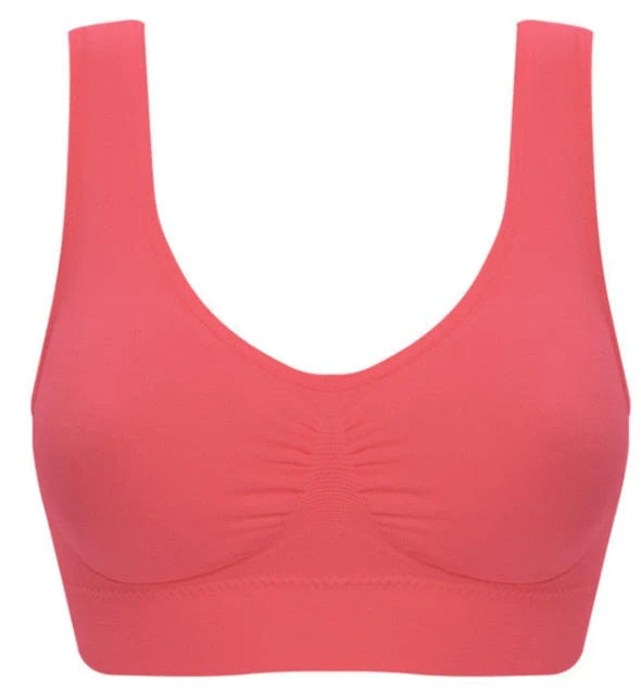 Comfortable women's yoga sports bra top for workouts and fitness activities
