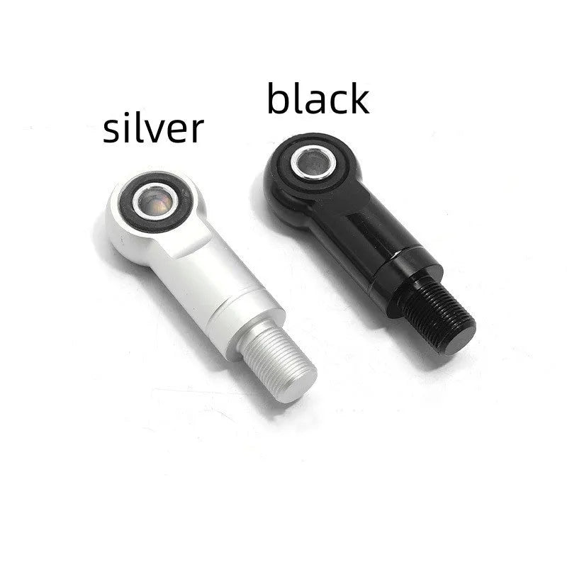 Aluminium alloy motorcycle shock absorber round head conversion kit with height adjustment options