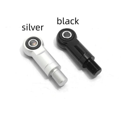 Aluminium alloy motorcycle shock absorber round head conversion kit with height adjustment options
