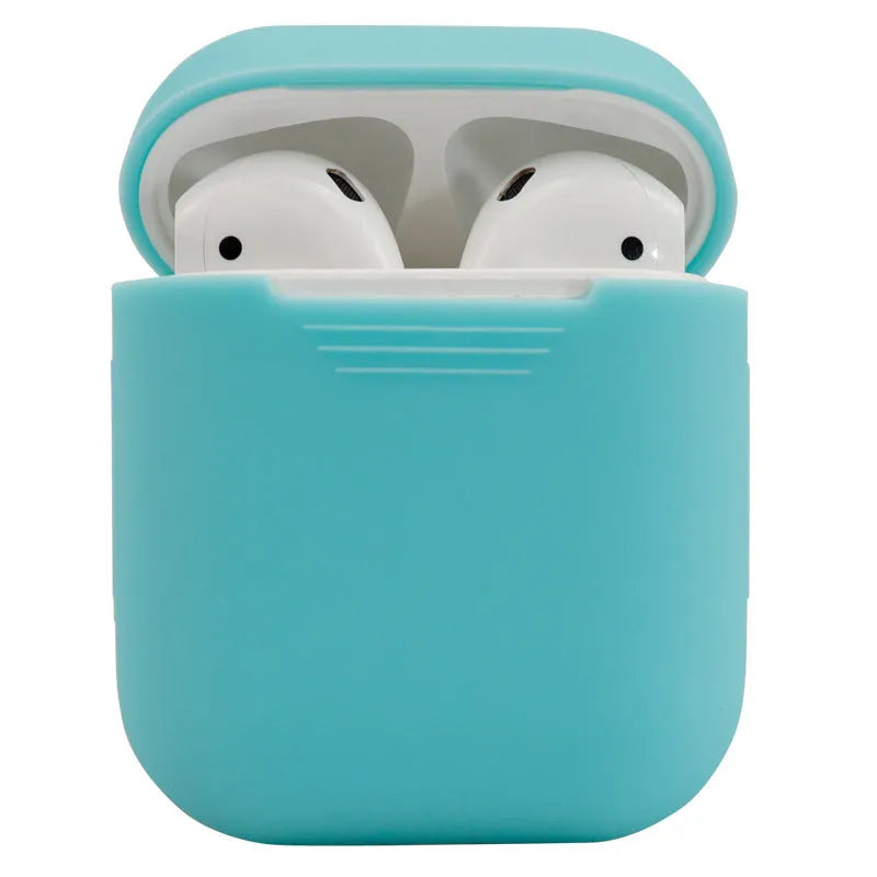 Silicone protective cover for AirPods 2: Universal fit with 1.5mm thickness, 11.5g weight, and 12 colour options for customisation and drop protection