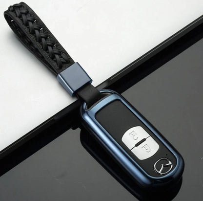 Aluminum alloy key case for Mazda with CNC engraving