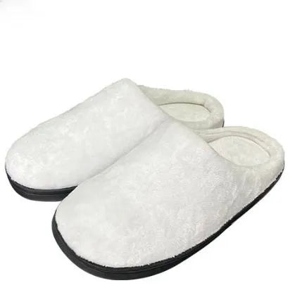 Cotton slippers for women, pattern printed warm flannel indoor slippers with TPR soles in sizes 35 to 47, ideal for lounging at home or keeping feet warm in cold weather, choose your favourite colour with customisation option available