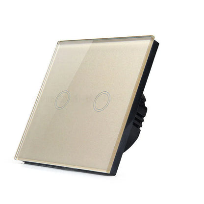 86mm touch switch with tempered glass panel for low power lighting in UK homes