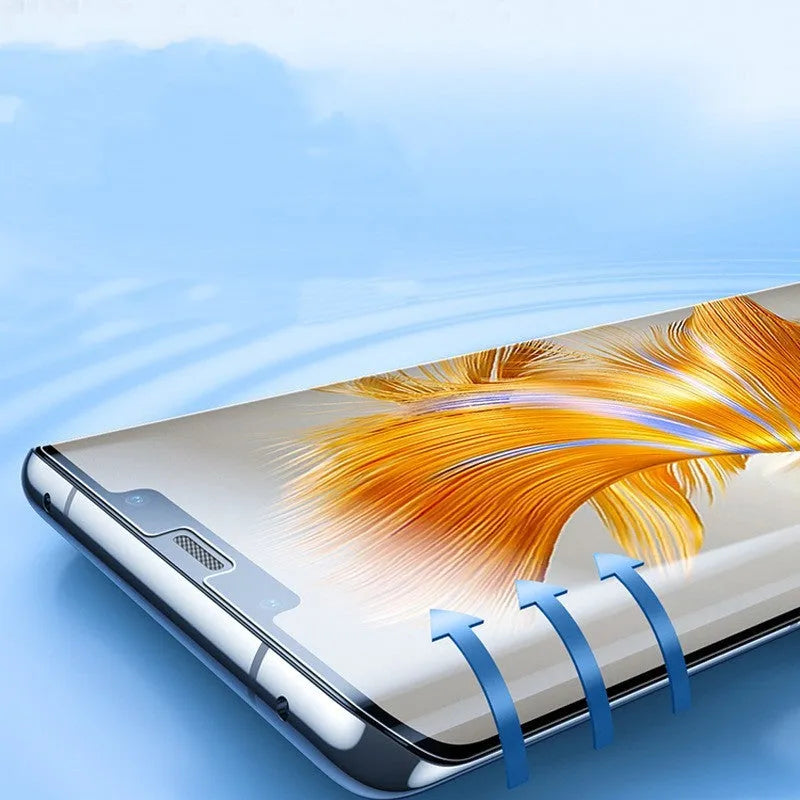 TPU screen protector for Huawei Mate 60 phone with application tools.
