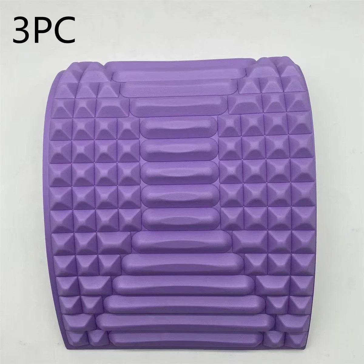 Premium back stretcher pillow with acupressure design to relieve neck, lumbar, and sciatica pain