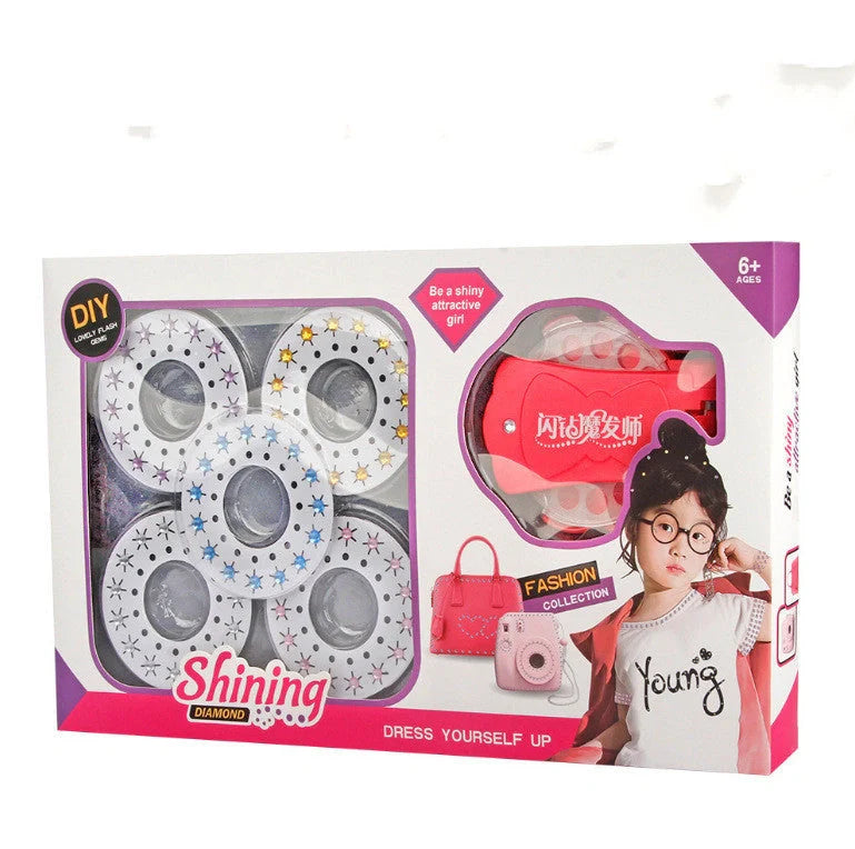 Bling Nail Drill Tool Diamond Supplement Set with 180 adhesive gems for easy styling