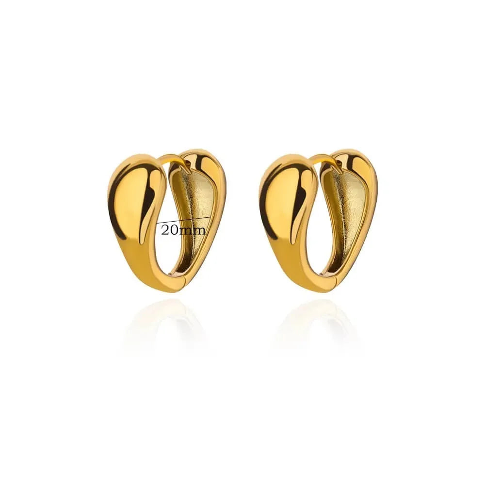 Women's copper geometric butterfly earrings with diamond treatment in heart, bow, and star shapes, multiple colour options