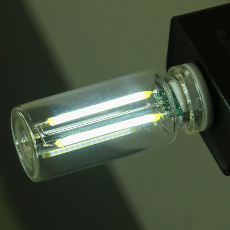 Transparent USB touch control night lamp with 22mm diameter glass housing