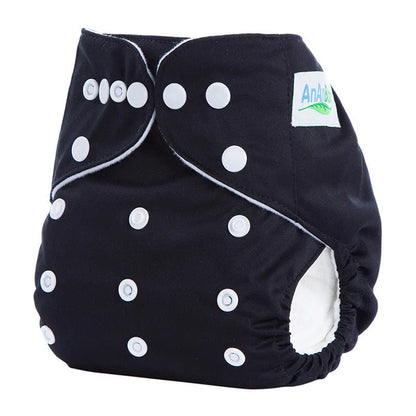 Solid colour leak-proof baby diaper pants with brushed cloth and bamboo charcoal lining, 36.5 x 32.5 cm