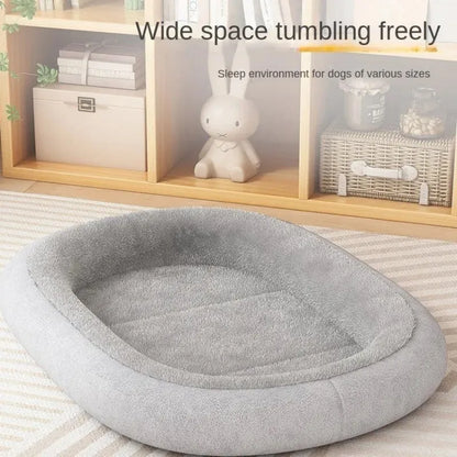 Thickened fabric dog and cat kennel for small medium pets in coffee, grey, green, or pink.