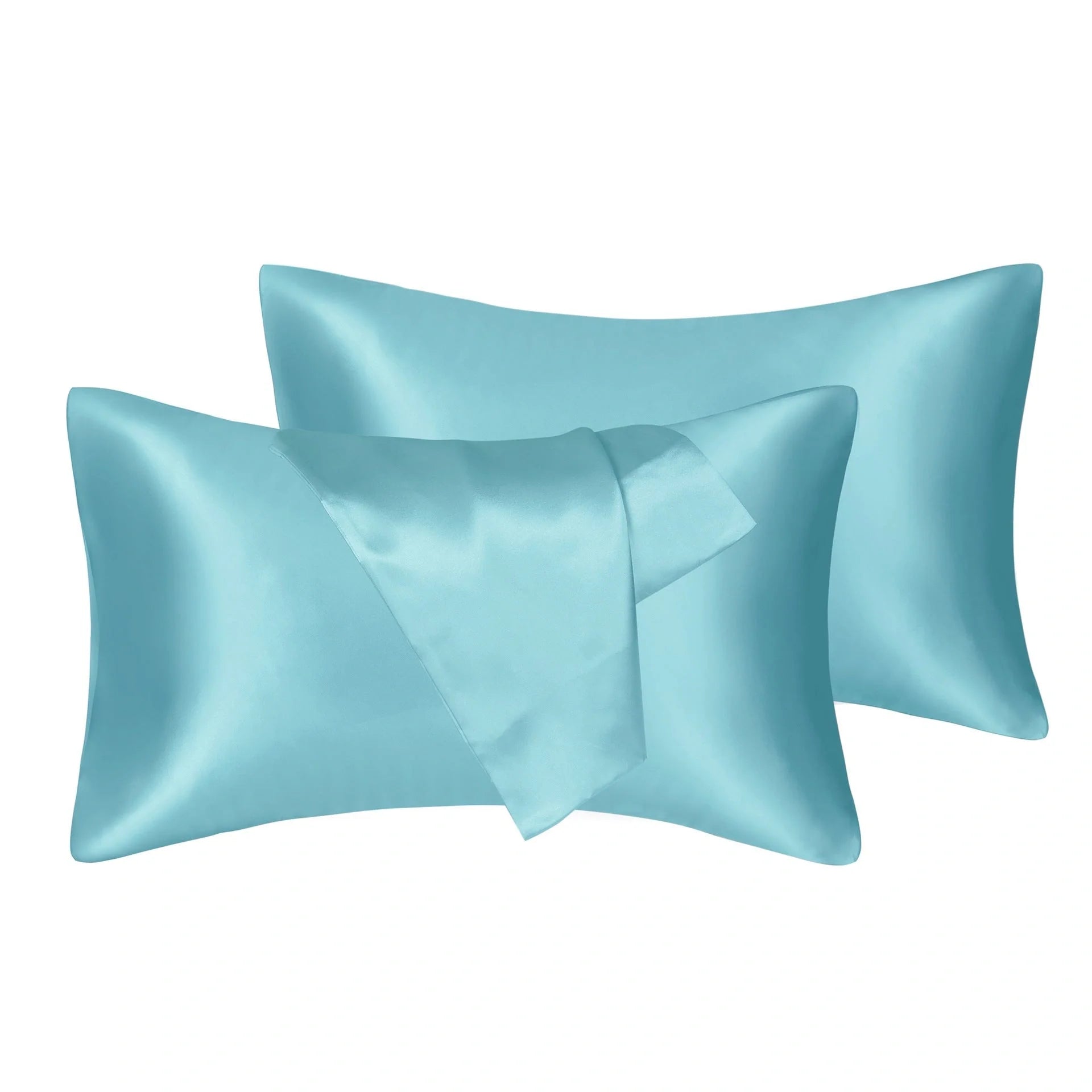 75D Satin Artificial Silk Pillowcase in various colours and sizes