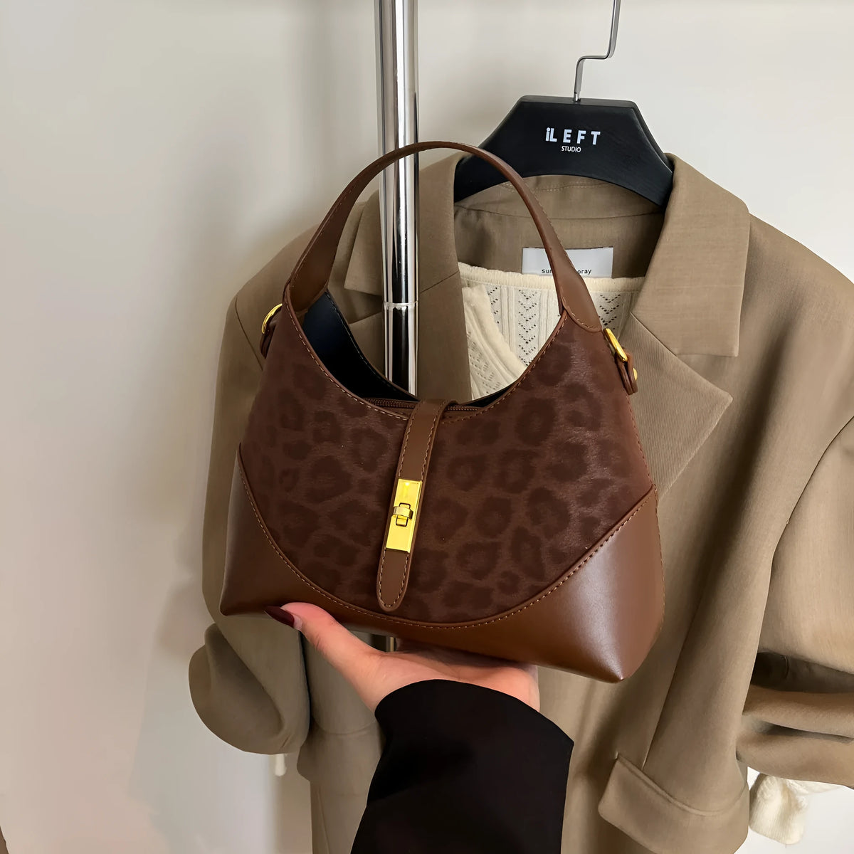 Nylon shoulder messenger bag with single strap, sandwich pocket, and zipper changing bag in red, brown, coffee, or black
