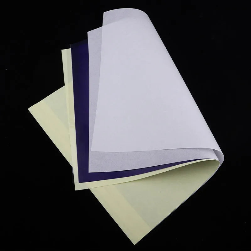 Tattoo transfer paper A4 sheets with transfer paste gel for clear line transfers and quadruple copies